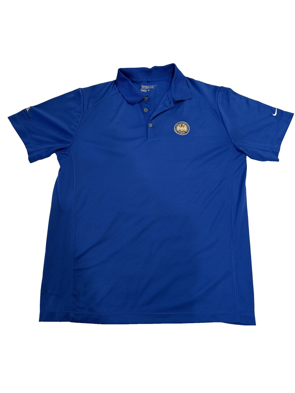 Nike Golf Dri-FIT Tour Performance Polo Shirt Blue Men's Size L Large PGA Logo